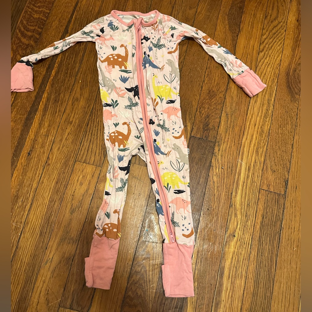 Little sleepies dinosaur pink 6-12 months